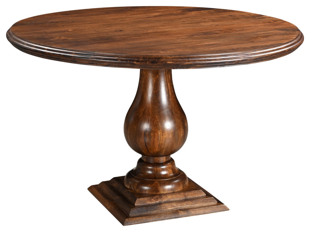 Noah 5-piece Solid Wood Dining Set, Dark Brown