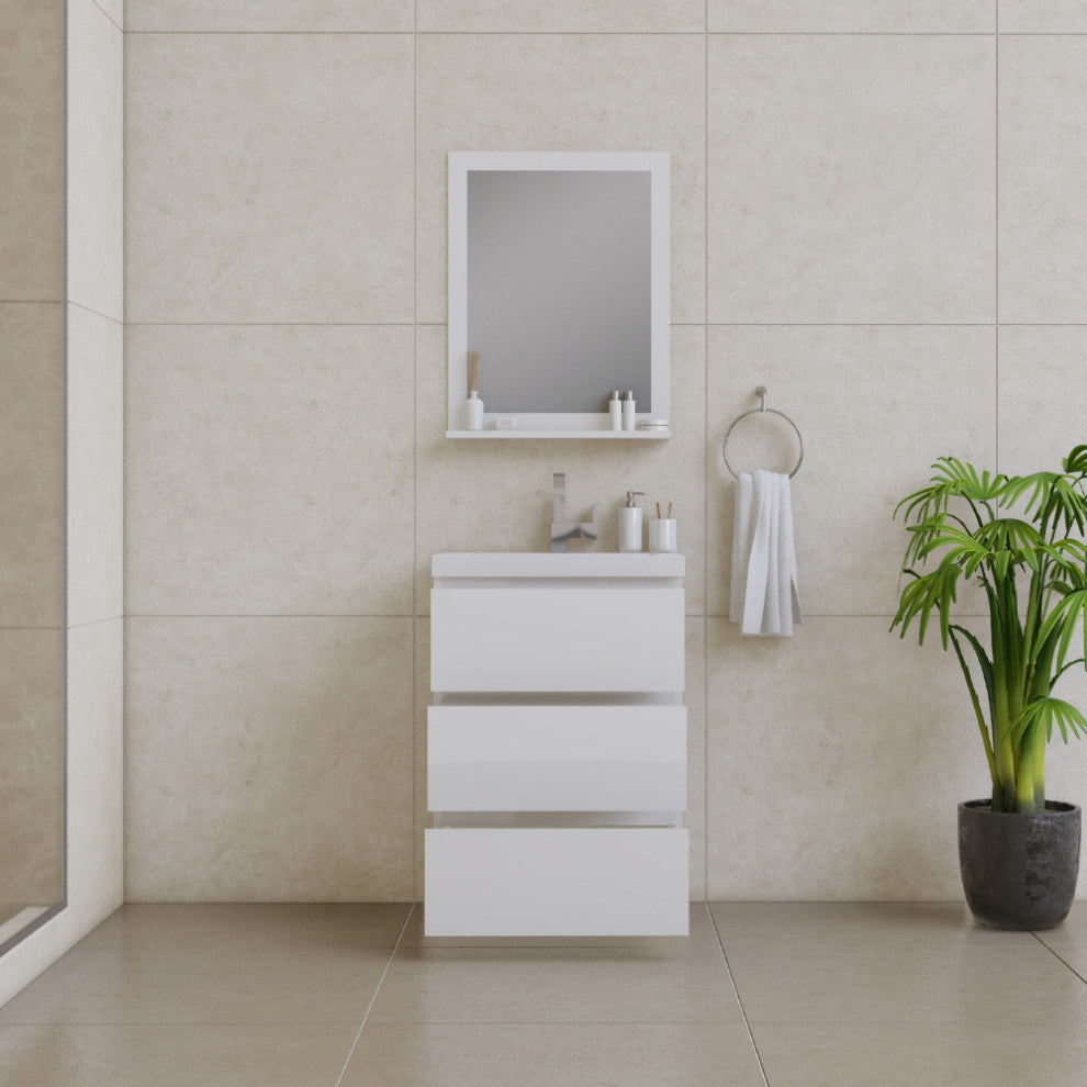 Paterno 24" Bathroom Vanity With Sink, White