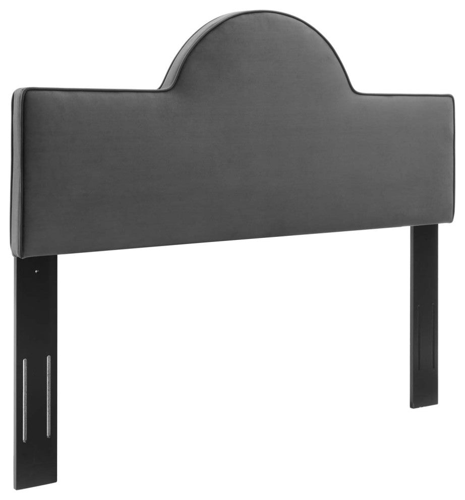 Dawn King/California King Performance Velvet Headboard-Charcoal