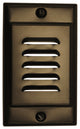 NICOR FPVOB Vertical Faceplate for LED Step Light STP-10-120-WH