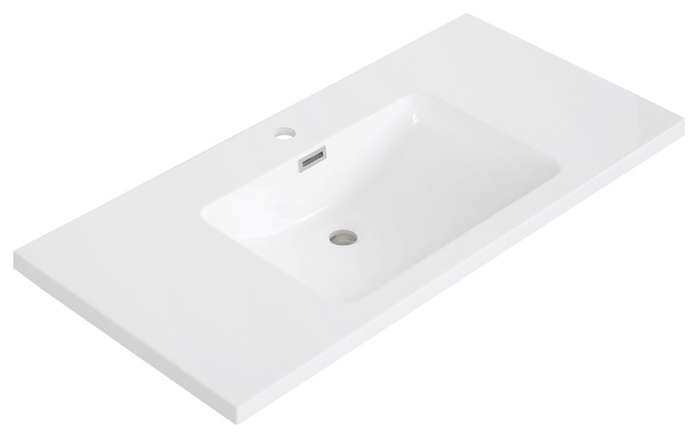 40" Solid Surface Resin Streamline K-1203-40 Vanity Top