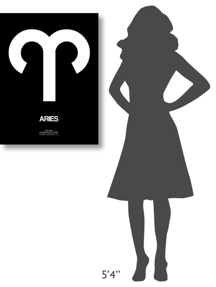 "Aries Zodiac Sign White" Fine Art Print