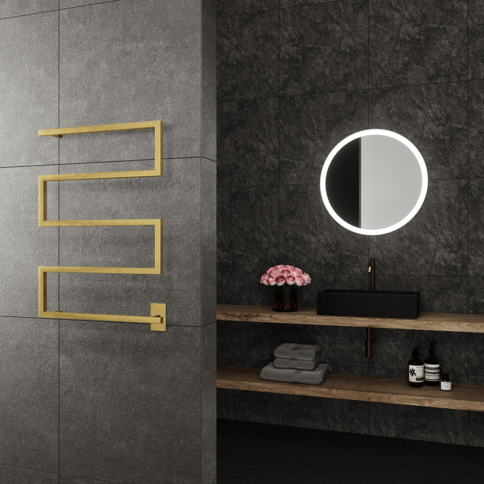 Metis Towel Warmer, Gold