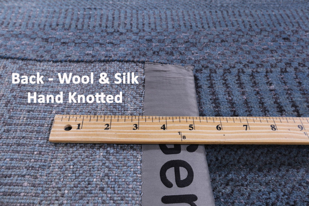6' 0" X 9' 0" Wool and Silk Savannah Grass Handmade Rug Q11393