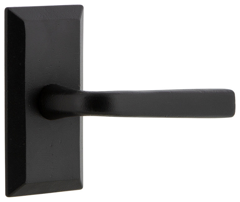Ageless Iron Vale Plate Passage With Lance Lever, Black Iron