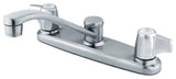 Kingston Brass 8" Centerset Kitchen Faucet, Polished Chrome