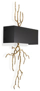 Creative LED Wall Lamp in Forest Style, Living Room, Bedroom, Black, Warm Light