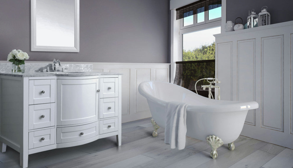 Lauren 48" Bath Vanity Set, White