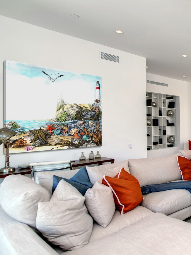 "Undersea Life" Painting Print on Wrapped Canvas