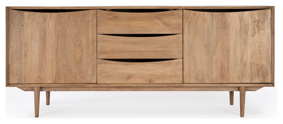 Leonidin Natural Wood Sideboard