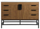 Home Living 22" Modern Walnut Brown-Light Bathroom Vanity