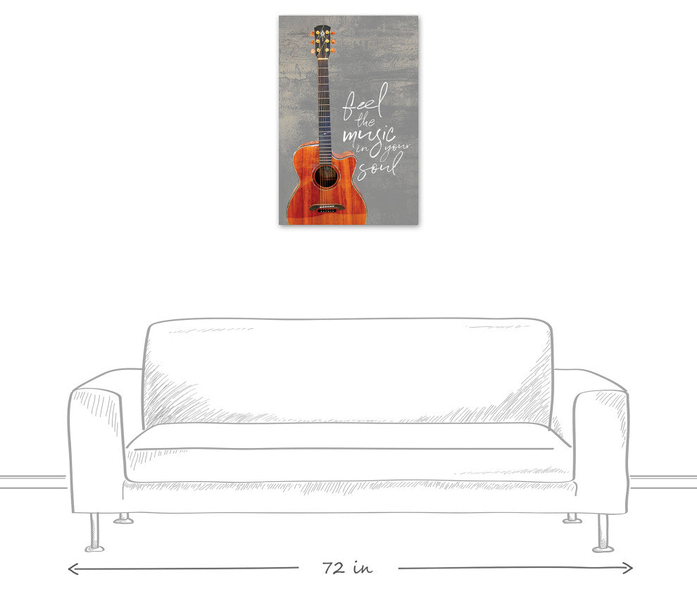 Feel Music In Soul 20x30 Canvas Wall Art
