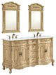 Bathroom Vanity, Antique Beige, 60", Double Sink