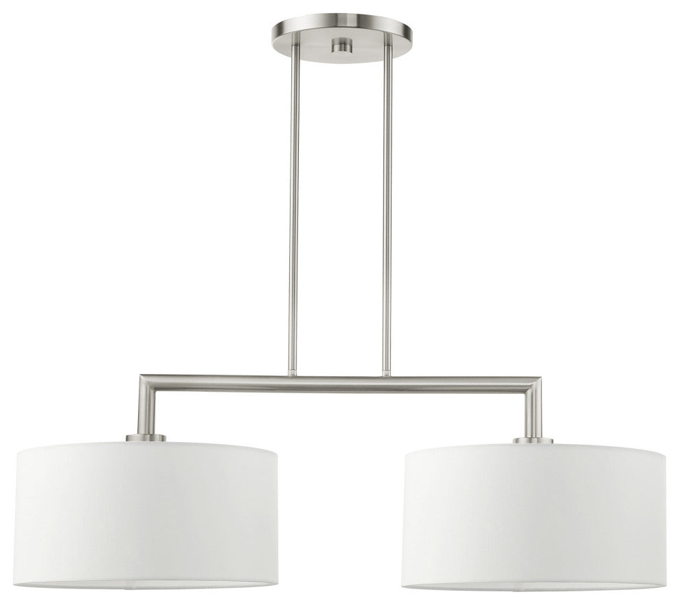 Brushed Nickel Timeless, Transitional, Linear Chandelier