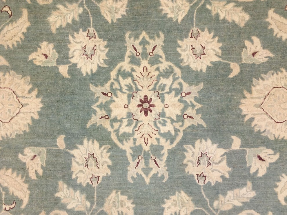 Peshawar Rohesia Gray Hand-Knotted Rug, 10'0x13'10