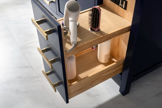 Design Element Valentino 84" Blue Double Rectangular Sink Vanity