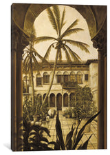 "View To The Courtyard" by David Parks, Canvas Print, 18"x12"