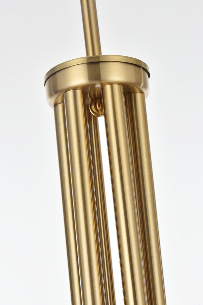 Elegant Lighting LD722D30 Layne 6 Light 30"W Taper Candle Style - Chrome