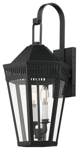 Maxim 30594CL Oxford 2 Light 23" Tall Outdoor Wall Sconce - Black