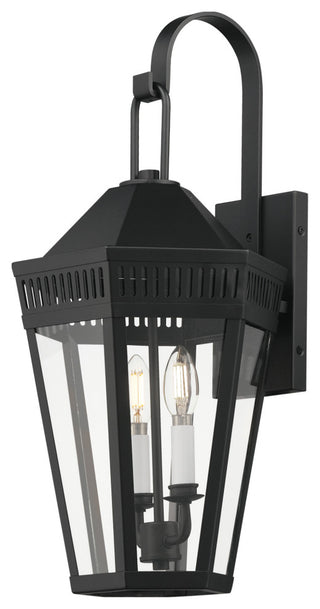 Maxim 30594CL Oxford 2 Light 23" Tall Outdoor Wall Sconce - Black