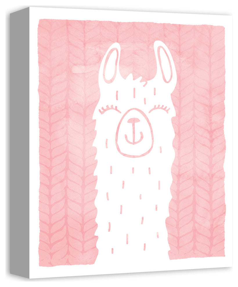 Happy Llama 11x14 Canvas Wall Art