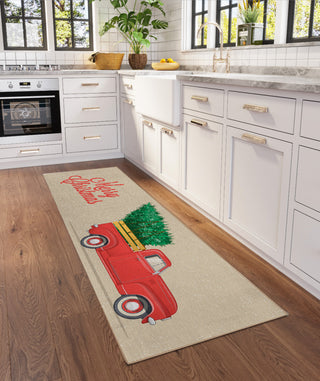 Addison Rugs Cozy Winter ACW34 Red 2'3"x7'6" Rug