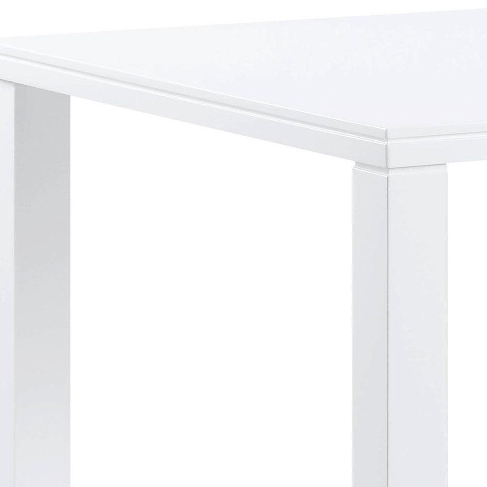 ACME Pagan Dining Table, White High Gloss Finish