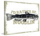 "Catfish Noodlin" Painting Print on Canvas by Saturday Evening Post