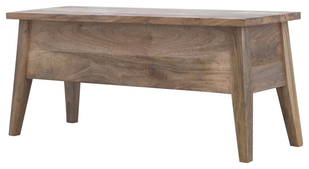 Solid Wood Lid Up Storage Bench