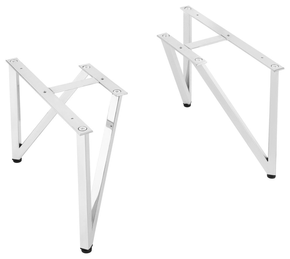 Annecy Vanity Legs, Set of 2, Chrome