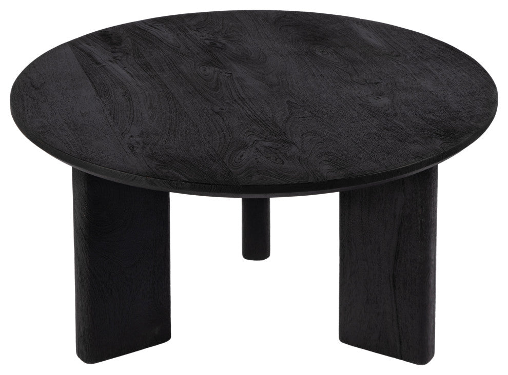 Jenni 30 in. W Round Wood Coffee Table