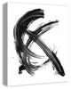 Black Brush Strokes Print on Canvas