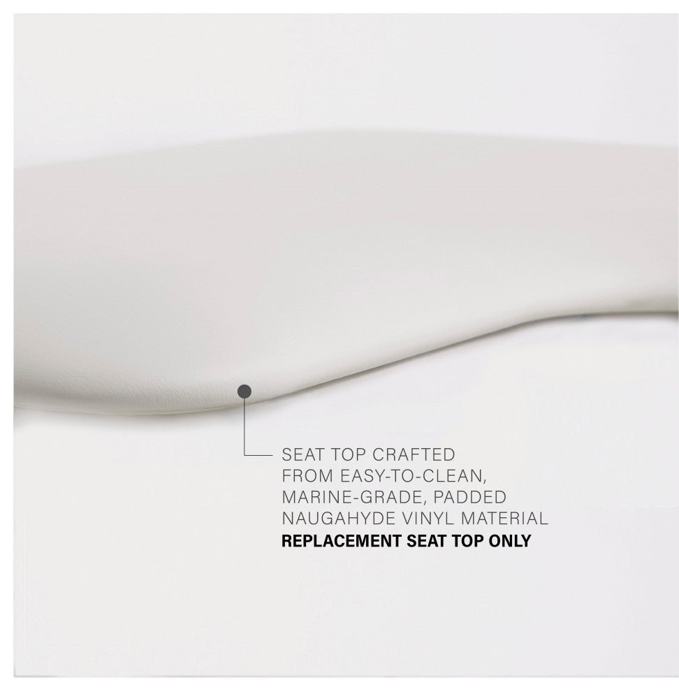 L-Shaped Replacement Cushion Shower Seat Top Only, 28", Left-Handed