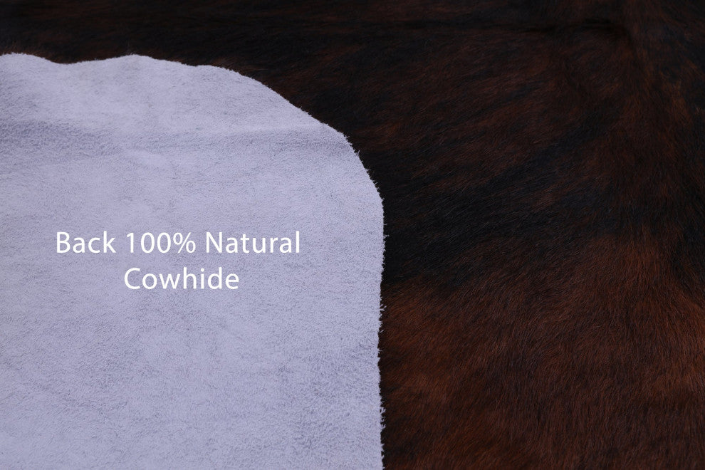 6' 11" X 5' 8" Organic Natural Hair-On Cowhide Area Rug C1580