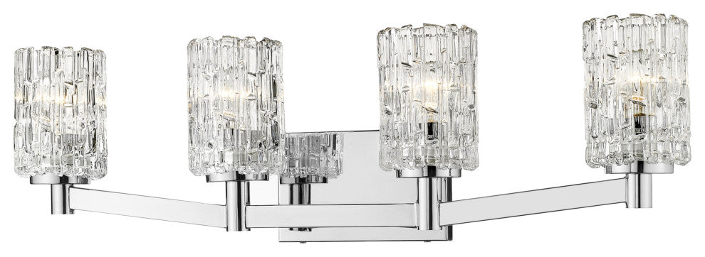 Z-Lite 1931-4V Aubrey 4 Light 32"W Bathroom Vanity Light - Chrome