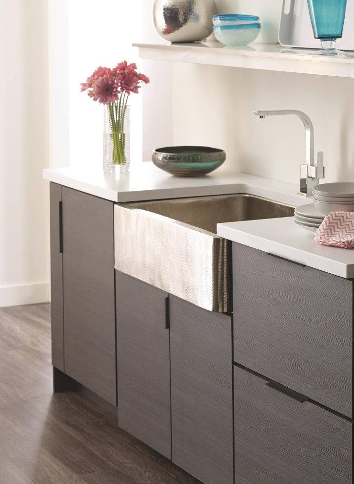 Amerock Edge Pull Collection Cabinet Edge Pull, Flat Black, 3" Center-to-Center