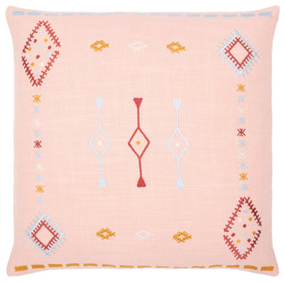 Surya Zina Dusty Pink Pillow Shell With Polyester Insert 20"H X 20"W