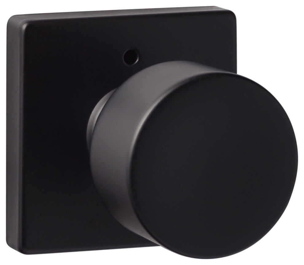 Modern Series Bergen Square Privacy Knob, Flat Black