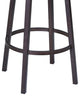 Fargo 30" Barstool, Auburn Bay finish With Brown Pu upholstery