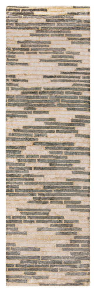 Surya Platinum PLAT-9017 2'x3' Rug, Dark Green/Khaki/Ivory