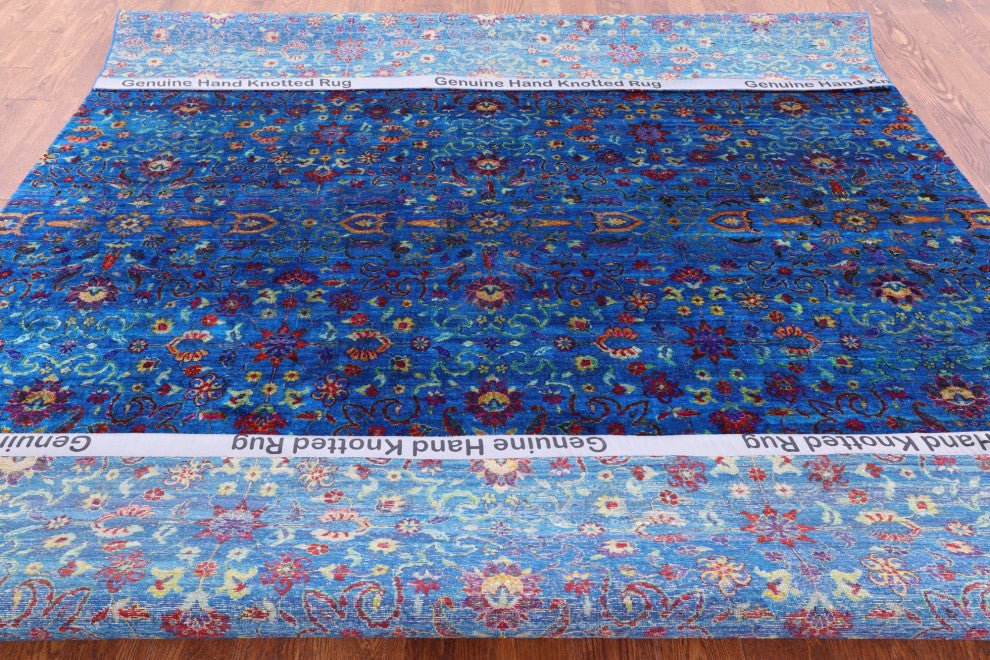 7' 11" X 10' 0" Persian Hand-Knotted Silk Rug Q5961