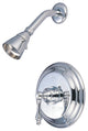 Kingston Brass Shower Trim Only without Tub Spout, Polished Chrome