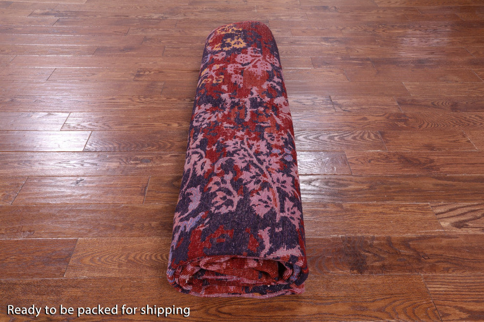 Wool and Silk Modern Hand Knotted Rug 8' 10" X 11' 11" Q9951