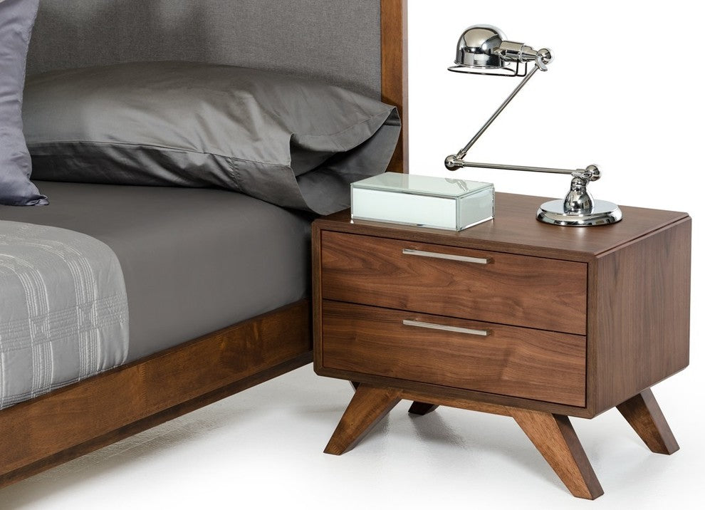 Nova Domus Soria Modern Walnut Nightstand