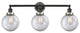 INNOVATIONS 205BK-BPSN-HRSN-G202-8 3-Light Bath Vanity Light Matte Black