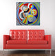 Epic Graffiti "Rythme nï¿½1" by Robert Delaunay Giclee Canvas Wall Art, 26"x26"