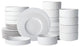 Christian Siriano Lusso Stoneware 32 Piece Dinnerware Set, White