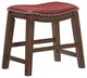 Yannis 18" Height Saddle Stool, Red