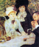 Pierre Auguste Renoir The End of Lunch, Gallery Wrapped Canvas Print, 20"x25"
