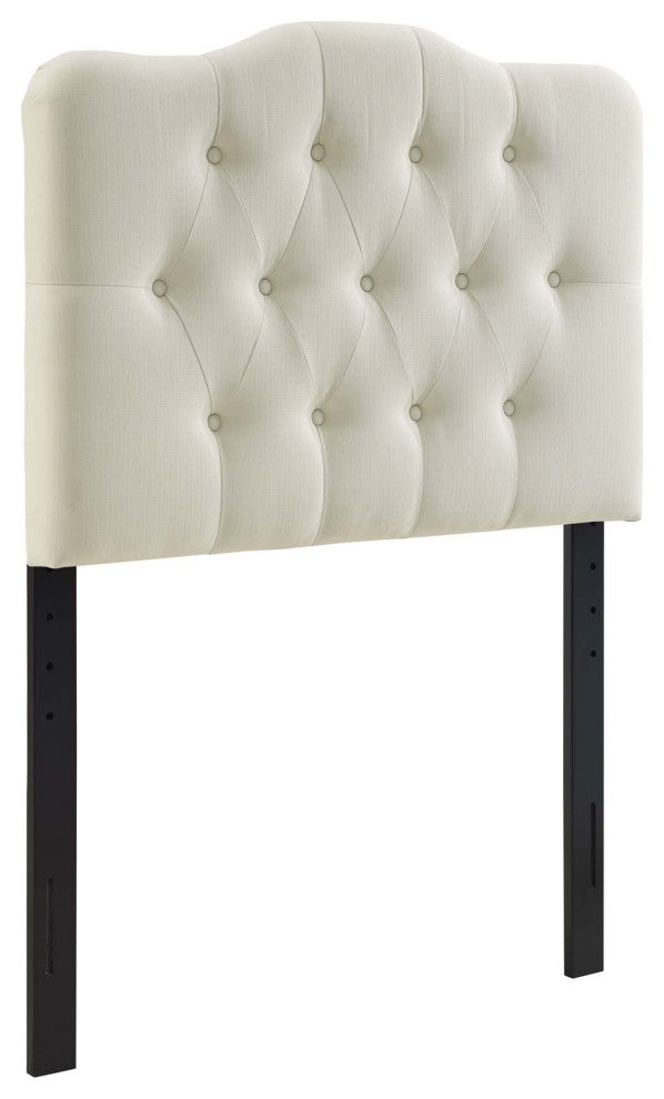 Modway Bedroom Annabel Twin Fabric Headboard, Ivory